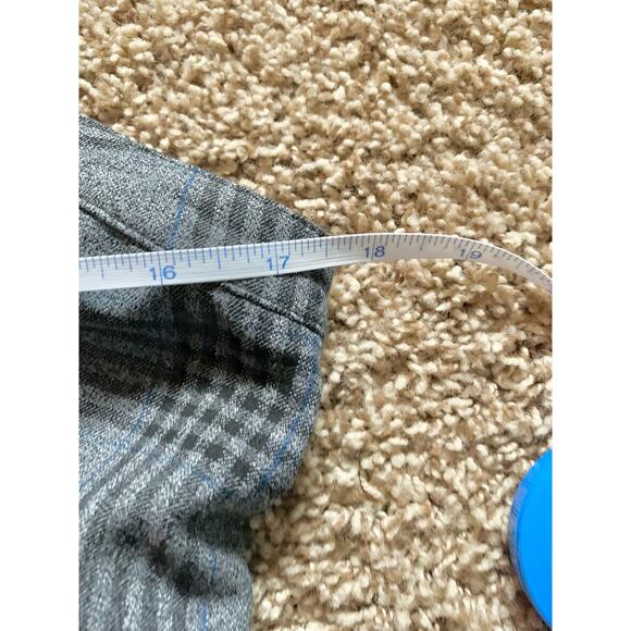 Abercrombie & Fitch Button Front Grey Glen Plaid Overall Dress Small - Picture 8 of 10